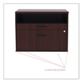 Office Filing Cabinets & Shelves | Alera ALELS583020MY Open Office Series 29.5 in. x 19.13 in. x 22.88 in. 2-Drawer Low File Cabinet Credenza - Mahogany image number 4