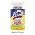 Disinfectants | LYSOL Brand 19200-77182 1 Ply 7 in. x 7.25 in. Lemon and Lime Blossom Disinfecting Wipes - White (6/Carton) image number 1