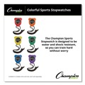  | Champion Sports 910SET Accurate to 1/100 Second Water-Resistant Stopwatch - Assorted Colors (6/Box) image number 10