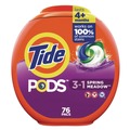 Cleaning & Janitorial Supplies | Tide 80735047 PODS 66 oz. Tub HE Compatible Laundry Detergent - Spring Meadow (4/Carton) image number 1