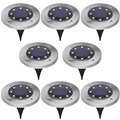 Outdoor Lighting | Black & Decker BDSLDK8P (8/Pack) Outdoor Solar-Powered Disk Light image number 0