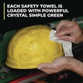 Hand Wipes | Simple Green 3810000613351 10 in. x 11 3/4 in. 1-Ply Safety Towels - Unscented (75/Canister, 6 Canisters/Carton) image number 5