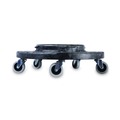 Office Jansan | Boardwalk 3485200 300 lbs. Capacity 18.25 in. Diameter Refuse Container Utility Dolly - Gray image number 1