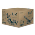 Tissues | Livi VPG Select 21547 4.06 in. x 3.75 in. 2-Ply Septic-Safe Bath Tissue - White (80/Carton) image number 2