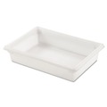 Food Trays, Containers, and Lids | Rubbermaid Commercial FG350800WHT 8.5 Gallon 26 in. x 18 in. x 6 in. Food Tote Boxes - White image number 2
