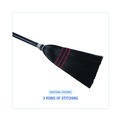 Brooms | Boardwalk BWK951BP Flag Tipped Poly Bristle 37 in. - 38 in. Length Lobby Broom - Natural/Black (1 Dozen) image number 4