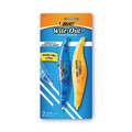 Bulk Savings Pricing 2 | BIC WOELP21 Wite-Out Brand Exact Liner 0.2 in. x 236 in. Non-Refillable Correction Tape - Blue/Orange Applicators (2/Pack) image number 1