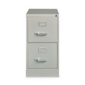 Office Filing Cabinets & Shelves | Alera 26128 15 in. x 26.5 in. x 28.37 in. Letter-Size Two-Drawer Economy Vertical File - Light Gray image number 0