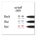 Pens | uni-ball 60144 ONYX Fine 0.7 mm Roller Ball Pen - Black/Red Barrel (1-Dozen) image number 3