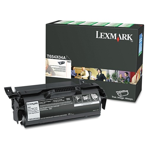 Ink & Toner | Lexmark T654X04A Return Program 36,000 Page-Yield Extra High-Yield Toner - Black image number 0