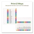 Office Jansan | Avery 11084 Ready Index 11 in. x 8.5 in. 31-Tab 1 to 31 Customizable Table of Contents Dividers with Multicolor Tabs - White (1-Set) image number 3