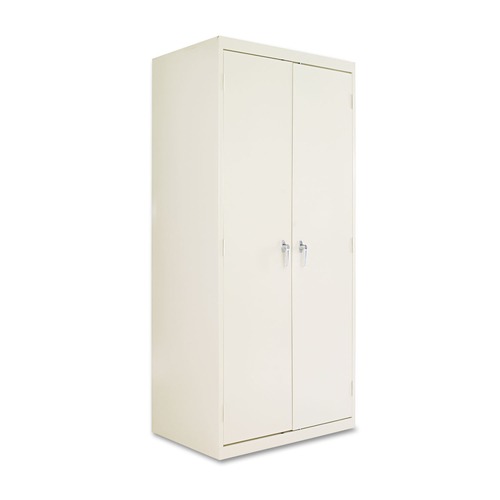  | Alera CM7824PY 36 in. x 78 in. x 24 in. Assembled High Storage Cabinet with Adjustable Shelves - Putty image number 0