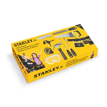 STANLEY Jr. ST006-10-SY_AMZ 10-Piece Construction Hand Tools Set