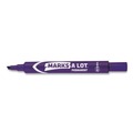 Office Jansan | Avery 08884 Broad Chisel Tip Large Desk-Style MARKS A LOT Permanent Marker - Purple (1-Dozen) image number 2