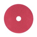 Cleaning & Janitorial Accessories | Boardwalk BWK4021RED 21 in. Diameter Buffing Floor Pads - Red (5/Carton) image number 0