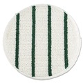 Carpet Cleaners | Rubbermaid Commercial FGP26900WH00 Low Profile 19 in. Diameter Scrub-Strip Carpet Bonnet - White/Green image number 0