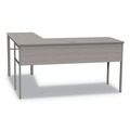 Cleaning & Janitorial Supplies | Linea Italia LITUR602ASH Urban Series 59 in. x 59 in. x 29.5 in. L-Shaped Desk - Ash image number 4