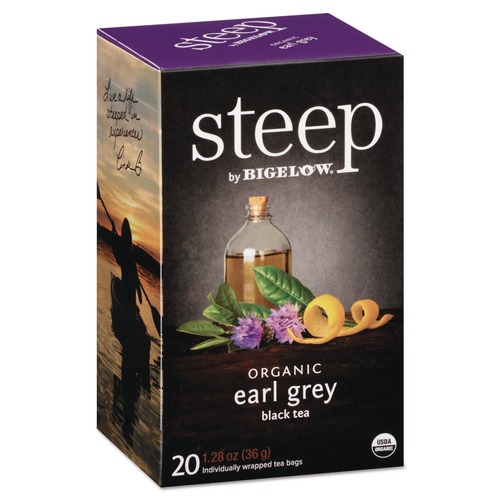Bulk Savings Pricing 2 | Bigelow RCB17700 1.28 oz. Tea Bag Steep Tea - Earl Grey (20/Box) image number 0