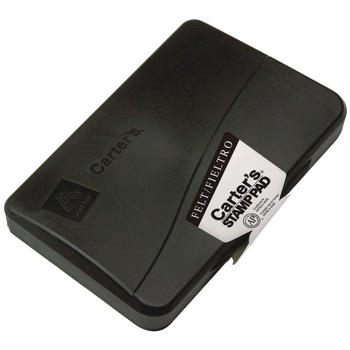 Carter's 6.25 in. x 3.25 in. Pre-Inked Felt Stamp Pad - Black