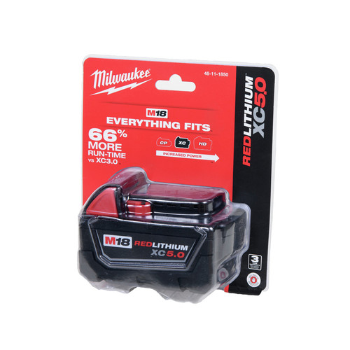 Milwaukee 48 11 1850 M18 REDLITHIUM XC 5 Ah Lithium Ion Extended Capacity Battery