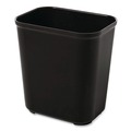 Trash & Waste Bins | Rubbermaid Commercial FG254300BLA 7 gal. Fiberglass Wastebasket - Black image number 2