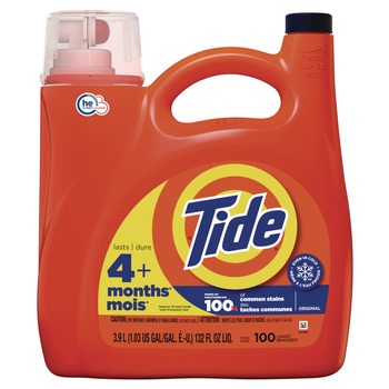 Tide 132 oz HE Liquid Laundry Detergent - Original Scent (4/Carton)