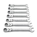  | GearWrench 9900D 7-Piece Metric Flex Head Combination Ratcheting Wrench Set image number 1