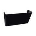 Office Jansan | Universal UNV08122 13 in. x 4.13 in. x 14.5 in. Plastic Wall File Pocket - Letter, Black image number 0