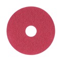 Cleaning Cloths | Boardwalk BWK4013RED 13 in. Diameter Buffing Floor Pads - Red (5/Carton) image number 0