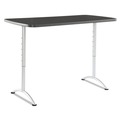  | Iceberg 69317 ARC 30 in. x 60 in. x 30 - 42 in. Height-Adjustable Table - Graphite/Silver image number 0