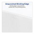 Office Jansan | Avery 01336 11 in. x 8.5 in. 25-Tab 151 to 175 Avery Style Preprinted Legal Exhibit Side Tab Index Dividers - White (1-Set) image number 2