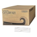 Food Service | Boardwalk BWK3KITHVYWH 3-Piece Polystyrene Fork/Knife/Teaspoon Cutlery Kit - White (250/Carton) image number 0