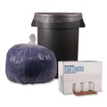 Cleaning & Janitorial Supplies | Boardwalk X6639SCKR01 33 in. x 39 in. 33 gal. 1.1 mil. Recycled Low-Density Polyethylene Can Liners - Clear (10 Bags/Roll, 10 Rolls/Carton) image number 3