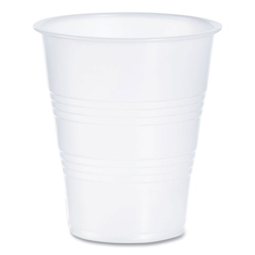 Mothers Day Sale! Save an Extra 10% off your order | Dart Y7 7 oz. High-Impact Polystyrene Cold Cups - Translucent/Clear (100/Pack) image number 0