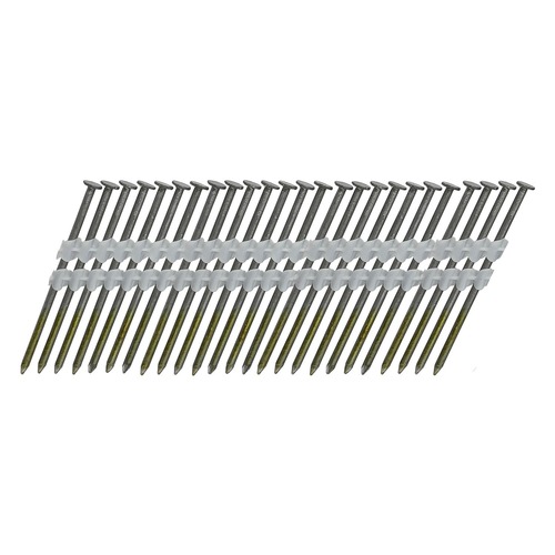 Nails | NuMax FRN.120-3B500 (500-Piece) 21 Degrees 3 in. x .120 in. Plastic Collated Brite Finish Full Round Head Smooth Shank Framing Nails image number 0