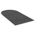 Office Jansan | Guardian EGDSF030604 EcoGuard 36 in. x 72 in. Diamond Single Fan Floor Mat - Charcoal image number 1