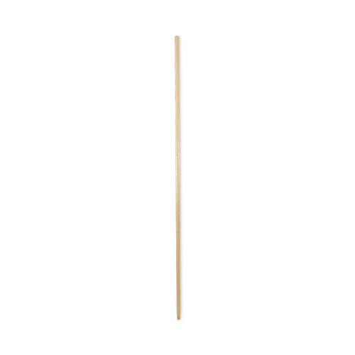 Brooms | Boardwalk BWK122 0.94 in. x 60 in. Threaded End Lacquered Wood Broom Handle - Natural image number 0