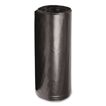 Boardwalk X7658AKKR01 38 in. x 58 in. 60 gal. 1.5 mil Reprocessed Resin Perforated Roll Can Liners - Black (100/Carton)