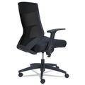  | Alera ALEEBK4217 EB-K Series 18.5 in. - 22.04 in. High Synchro Mid-Back Flip-Arm Mesh Chair - Black image number 4