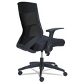  | Alera ALEEBK4217 18.5 in. to 22.04 in. Seat Height EB-K Series Synchro Mid-Back Flip-Arm Mesh Chair Supports Up to 275 lbs. - Black image number 4