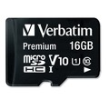 Office Electronics & Batteries | Verbatim 44082 16GB Premium microSDHC Memory Card with Adapter image number 1