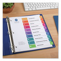 Office Jansan | Avery 11082 Ready Index 11 in. x 8.5 in. 10-Tab 1 to 10 Customizable Table of Contents Dividers with Multicolor Tabs - White (3/Pack) image number 7