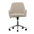 Office Chairs | Alera ALEWS4251 18.9 in. to 22.24 in. Seat Height Mid-Century Task Chair Supports Up to 275 lb - Cream Seat/Cream Back image number 1