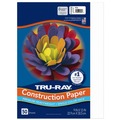 Paper & Printables | Pacon P103026 9 in. x 12 in. 76 lbs. Text Weight Tru-Ray Construction Paper - White (50 Packs/Carton) image number 0