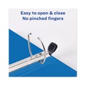 Office Jansan | Avery 79772 Heavy-Duty 1 in. Capacity 11 in. x 8.5 in. 3 Ring View Binder with DuraHinge and One Touch EZD Rings - Pacific Blue image number 5