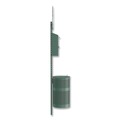 Trash & Waste Bins | Furloo FLO1RSG Pet Waste Station with Roll Bag Locking Dispenser, 11.5 Gallon Round Lidded Trash Can, Pole, and Glow-in-the-Dark Sign image number 2