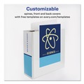 Office Jansan | Avery 09801 11 in. x 8.5 in. Sheet Size 4 in. Capacity 3 Rings Durable View Binder with DuraHinge and EZD Rings - White image number 3