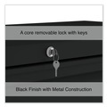  | Alera 25513 42 in. x 18.63 in. x 67.63 in. 5 Legal/Letter/A4/A5 Size Lateral File Drawers - Black image number 10
