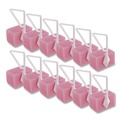 Odor Control | Boardwalk BWKB04BX 4 oz. Cherry Scent Toilet Bowl Para Deodorizer Block - Pink (12/Box) image number 1