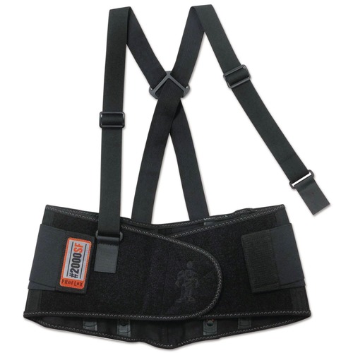Office & Office Supplies | Ergodyne 11284 ProFlex 2000SF 34 in. to 38 in. Waist High-Performance Spandex Back Support Brace - Large, Black image number 0